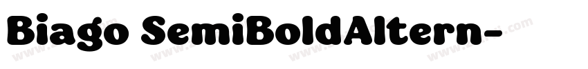 Biago SemiBoldAltern字体转换